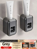 Axyaa 3-in-1 Bathroom Organizer: Toothbrush, Toothpaste, Electric Brush Holder Shelf Rack