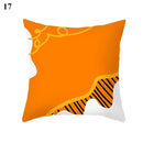 Orange Geometric Leaf Lines Pillowcase by Axyaa - Home Decor and Cozy Throw Pillows