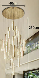 Axyaa Crystal Chandeliers Indoor LED Ceiling Light for Living Room