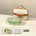 Axyaa Divided Microwavable Lunch Box - Portable Sealed Food Container