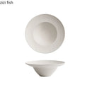 Axyaa Frosted Ceramic Soup Dessert Pasta Fruit Salad Molecular Cuisine Bowl