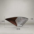 Axyaa Resin Fan Vase: Modern Home Decor Accent and Artistic Flower Arrangement Ornament