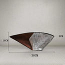 Axyaa Resin Fan Vase: Modern Home Decor Accent and Artistic Flower Arrangement Ornament