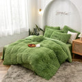 Axyaa Plush Crystal Duvet Set - 4-Piece Mink Bedding Ensemble