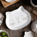 Axya Cute Cat Ceramic Tableware Set.