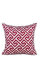 Axyaa Wine Red Square Throw Pillow Cover 45x45 - Autumn Decor Pillowcase
