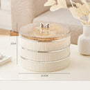 Axyaa Multi-layer Fruit Plate Dried Fruit Dish, Elegant Snack Tray for Home Décor