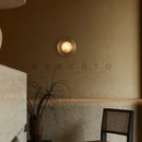 Axyaa Copper Stone Wall Sconce LED Lamp - Luxury Marble, Spanish Design