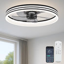 Axyaa Pendant Arm Ceiling Fan with Built-in LED Light, Adjustable Speed and Silent Operation