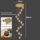 Axyaa Modern LED Pendant Chandeliers for Living Room - Indoor Staircase Hanging Light
