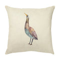 Axyaa Colorful Bird Flower Cushion Cover 45x45cm Linen Pillowcase Office Decoration