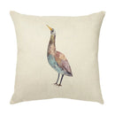 Axyaa Colorful Bird Flower Cushion Cover 45x45cm Linen Pillowcase Office Decoration