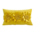 Axyaa Velvet Pink White 3D Chrysanthemum Throw Pillow Bouquet Model