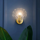 Axyaa Nordic Glass Shell Wall Lamp E14 Bedroom Living Room Corridor Light