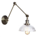 Axyaa Adjustable LED Glass Swing Arm Wall Lamps