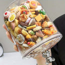 Axyaa Plastic Food Storage Boxes with Lids - Pantry Organizer, Candy & Kitchen Storage