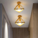 Axyaa Nordic Wood LED Ceiling Lamp - 3 Color Temperature Aisle Light