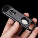 Axya Black Plastic Cigar Cutter with Stainless Steel Blade