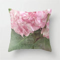 Axyaa Pink Flower Pattern Decorative Cushion Cover for Sofa Pillows - Polyester Material