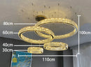 Axyaa Crystal Chandeliers: Modern LED Ceiling Lighting for Living Room