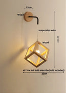 Axyaa Nordic Cube LED Wall Lamp for Modern Home Decor