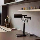 Axyaa Luxury Black Leather Desk Lamp for Hotel Sales Office