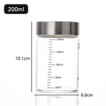 Axyaa Glass Brew Bottle with Scale - Leak-proof, Travel-friendly Fluid Container