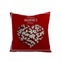Valentine's Day Love Heart Cushion Cover 45x45cm by Axyaa