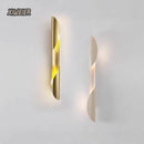 Axyaa Stainless Steel Scroll Gold Wall Lamp for Study, Restaurant, Aisle