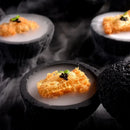 Axya Volcano Stone Soup Bowls Black Tableware Planet Bowl Disk Smoked Bowl