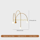 Axyaa LED Wall Light Iron Glass Wall Lamp - Home Decor Lustre
