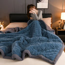 Axyaa Winter Plush Fleece Blanket - Cozy Sofa Quilt for Office and Home
