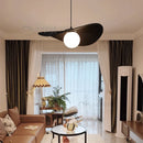 Axyaa Nordic Fabric Chandelier with Glass Shades Luminarias