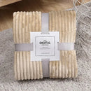Axyaa Coral Fleece Winter Blanket - Soft & Warm Sofa Bedspread Plaid