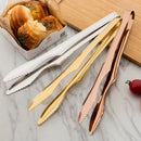 Axyaa Stainless Steel BBQ Tongs with Non-Slip Handle for Home Cooking