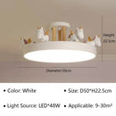 Nordic Modern Unicorn LED Ceiling Lamp for Living Room by Axyaa