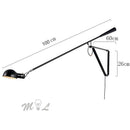 Axyaa Nordic Art Deco Iron LED Wall Lamp with Rotatable Long Arm