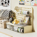 Axyaa Perforated Board Storage Box Stationery Organizer Pen Holder Desk Display Stand