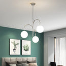 Minimalist Iron Glass Chandelier Pendant Light for Home Decor by Axyaa