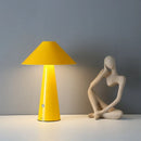 Axyaa Nordic Mushroom Table Lamp Cordless Touch Dimming Desktop Light for Eye Protection