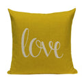 Axyaa Yellow Geometric Linen Pillow Case 45*45cm
