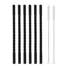 Axyaa Glass Straw: Colorful Eco-Friendly Reusable Cocktail, Smoothie Bar Accessories
