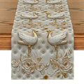 Swan 3D Table Runner for Kitchen Dining Decor by Axyaa
