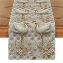 Swan 3D Table Runner for Kitchen Dining Decor by Axyaa