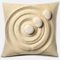 Buddha Zen Stone Flower Pillow Case for Home Office Decor Sofa Cushion Cover.