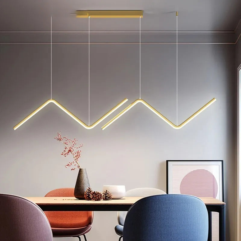 Nodic Gold LED Pendant Chandelier by Axyaa for Indoor Decor & Lighting