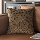 Axyaa 3D Leopard Print Sherpa Pillow Cover 18x18 Inch in Various Colors