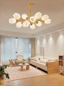 Axyaa Light Luxury Chandelier for Living Room Dining Master Bedroom, High-end Ceiling Lamp