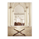 Islamic Mosque Landscape Art Wall Canvas Painting Morocco Prints for Living Room Decor by Axyaa