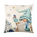 Axyaa Christmas Letter Print Throw Pillow Cover for Festive Home Decor